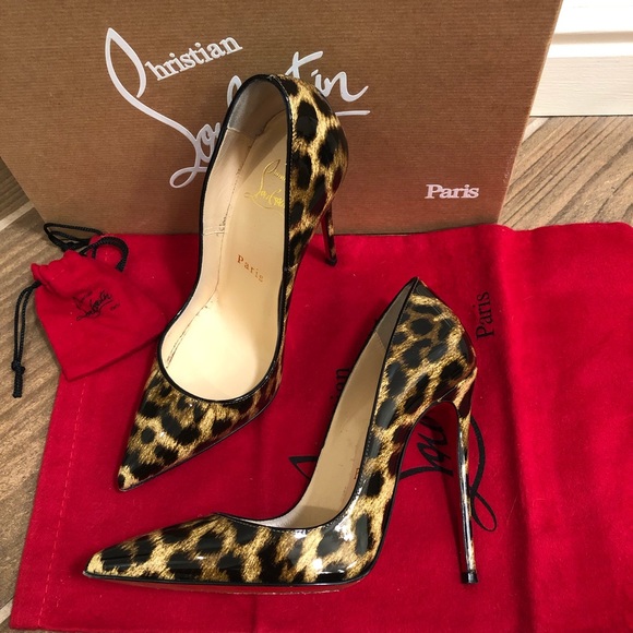 Christian Louboutin So Kate Leopardino Heels 34 4 - Picture 3 of 7